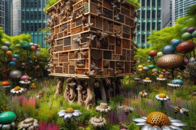 Urban Bee Hotels: Enhancing Ecosystem Support & Biodiversity